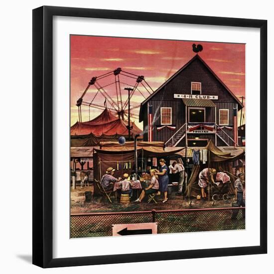 "Four-H Fair," August 28, 1948-Stevan Dohanos-Framed Giclee Print