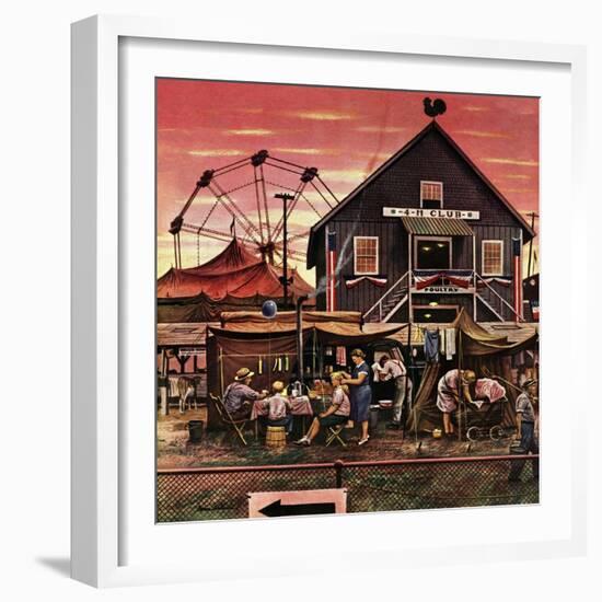 "Four-H Fair," August 28, 1948-Stevan Dohanos-Framed Giclee Print