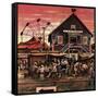 "Four-H Fair," August 28, 1948-Stevan Dohanos-Framed Stretched Canvas