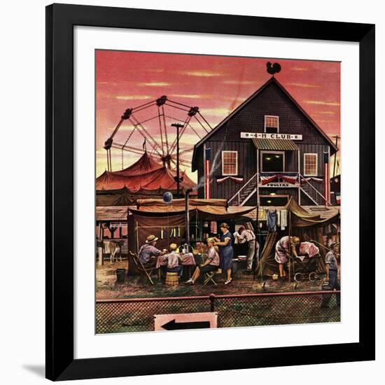 "Four-H Fair," August 28, 1948-Stevan Dohanos-Framed Giclee Print