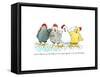 Four Hens New-Jennifer Zsolt-Framed Stretched Canvas