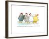 Four Hens New-Jennifer Zsolt-Framed Giclee Print