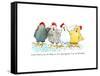 Four Hens New-Jennifer Zsolt-Framed Stretched Canvas