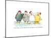 Four Hens New-Jennifer Zsolt-Mounted Giclee Print