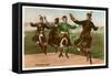 Four Highland Dancers in Kilts-null-Framed Stretched Canvas