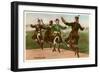 Four Highland Dancers in Kilts-null-Framed Art Print