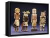 Four Hopi Cottonwood Kachina Dolls-null-Framed Stretched Canvas