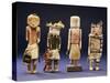 Four Hopi Cottonwood Kachina Dolls-null-Stretched Canvas