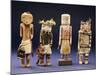 Four Hopi Cottonwood Kachina Dolls-null-Mounted Giclee Print