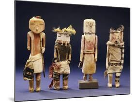 Four Hopi Cottonwood Kachina Dolls-null-Mounted Giclee Print