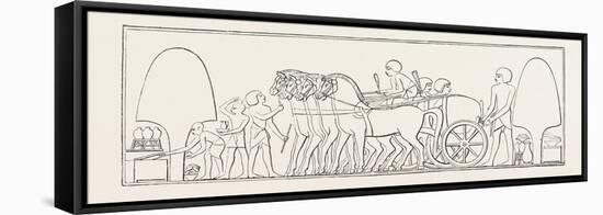 Four-Horse Chariot of a Private Person from Abd-El-Kurnah. Egypt, 1879-null-Framed Stretched Canvas