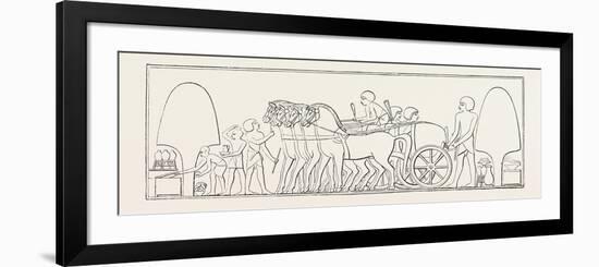 Four-Horse Chariot of a Private Person from Abd-El-Kurnah. Egypt, 1879-null-Framed Giclee Print