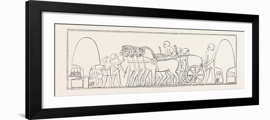 Four-Horse Chariot of a Private Person from Abd-El-Kurnah. Egypt, 1879-null-Framed Giclee Print