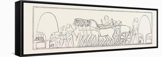 Four-Horse Chariot of a Private Person from Abd-El-Kurnah. Egypt, 1879-null-Framed Stretched Canvas