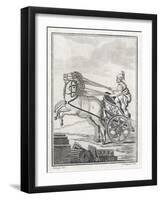 Four-Horse-Power Chariot of the Kind Used in Racing-Saint-sauveur-Framed Art Print
