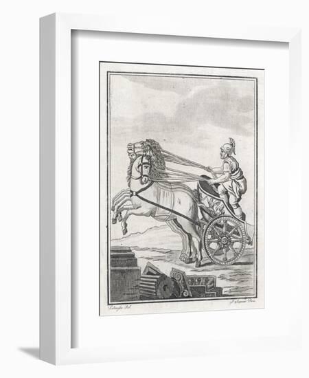 Four-Horse-Power Chariot of the Kind Used in Racing-Saint-sauveur-Framed Art Print