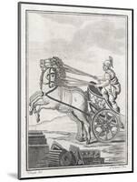 Four-Horse-Power Chariot of the Kind Used in Racing-Saint-sauveur-Mounted Art Print