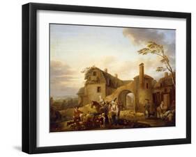 Four Hours of Day: Morning, 1774-Louis Joseph Watteau-Framed Giclee Print