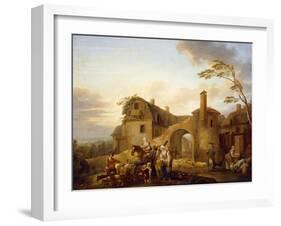 Four Hours of Day: Morning, 1774-Louis Joseph Watteau-Framed Giclee Print