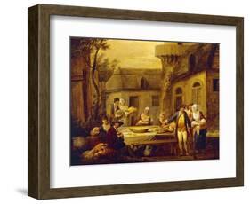 Four Hours of Day: Night, 1774-Louis Joseph Watteau-Framed Giclee Print