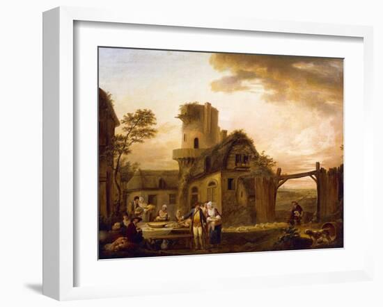 Four Hours of Day: Night, 1774-Louis Joseph Watteau-Framed Giclee Print