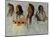 Four Indians-Albert Bierstadt-Mounted Giclee Print
