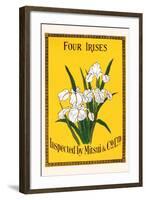 Four Irises-null-Framed Art Print