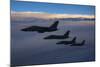 Four Italian Air Force Amx Aircraft Flying over the Tyrrhenian Sea-Stocktrek Images-Mounted Photographic Print