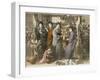 Four Japanese Women Amid Bamboo with a Young Child-null-Framed Photographic Print