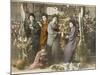 Four Japanese Women Amid Bamboo with a Young Child-null-Mounted Photographic Print