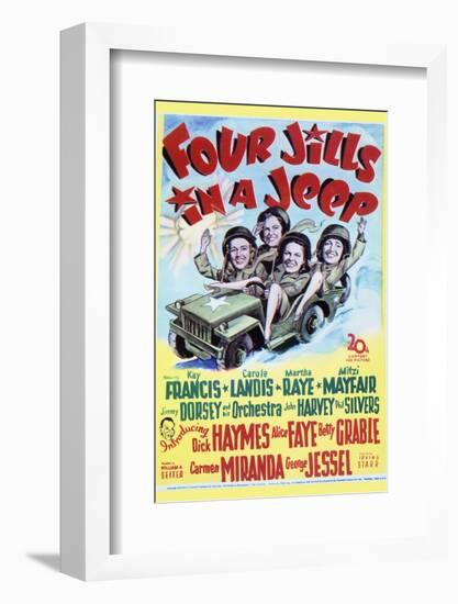 Four Jills in a Jeep - Movie Poster Reproduction-null-Framed Photo