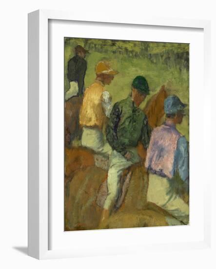 Four Jockeys, 1889-Edgar Degas-Framed Giclee Print