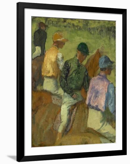 Four Jockeys, 1889-Edgar Degas-Framed Giclee Print