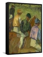 Four Jockeys, 1889-Edgar Degas-Framed Stretched Canvas