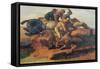 Four Jockeys Galloping-Théodore Géricault-Framed Stretched Canvas