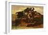 Four Jockeys Galloping-Théodore Géricault-Framed Giclee Print