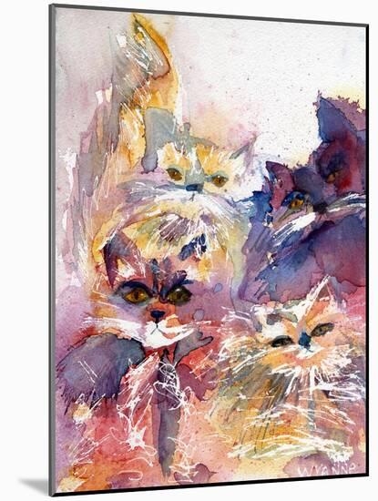 Four Kitties-Wyanne-Mounted Giclee Print