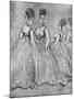 Four Ladies, 19th Century-Constantin Guys-Mounted Giclee Print