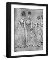 Four Ladies, 19th Century-Constantin Guys-Framed Giclee Print