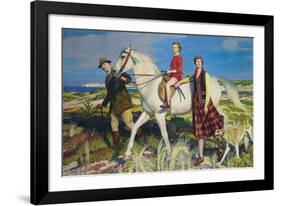 Four Loves I Found, a Woman, a Child, a Horse and a Hound-George Spencer Watson-Framed Giclee Print