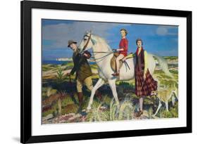 Four Loves I Found, a Woman, a Child, a Horse and a Hound-George Spencer Watson-Framed Giclee Print