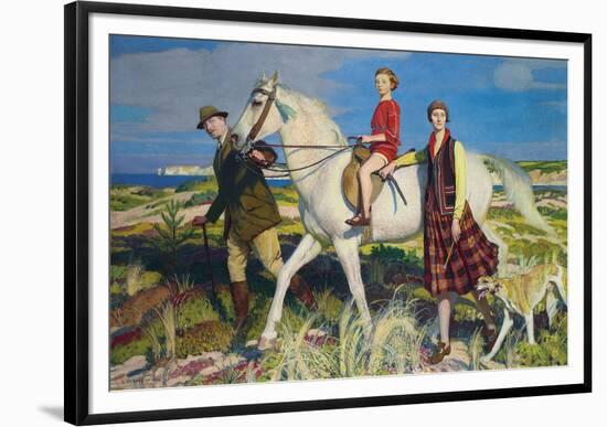 Four Loves I Found, a Woman, a Child, a Horse and a Hound-George Spencer Watson-Framed Giclee Print