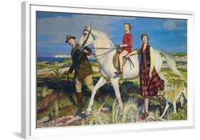 Four Loves I Found, a Woman, a Child, a Horse and a Hound-George Spencer Watson-Framed Giclee Print