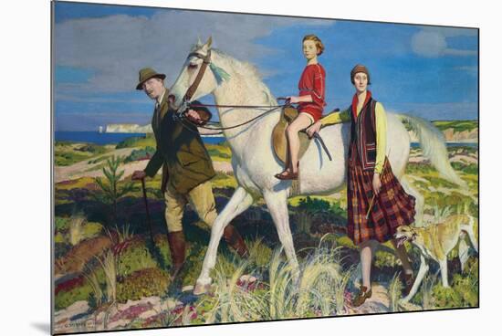 Four Loves I Found, a Woman, a Child, a Horse and a Hound-George Spencer Watson-Mounted Giclee Print