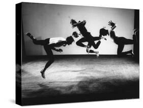 Four Male Members of the Limon Company Rehearsing-Gjon Mili-Stretched Canvas