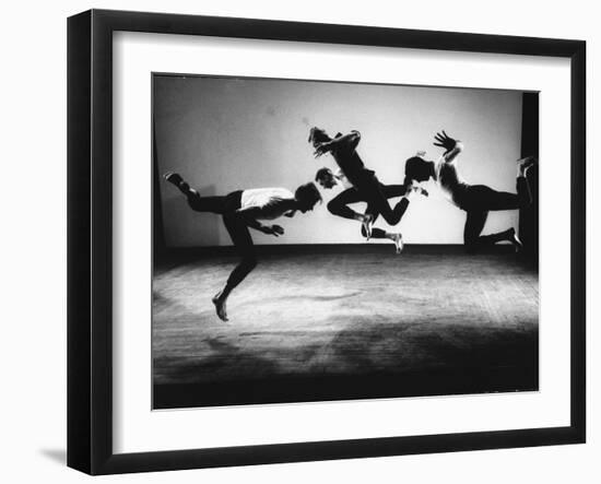 Four Male Members of the Limon Company Rehearsing-Gjon Mili-Framed Premium Photographic Print
