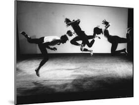 Four Male Members of the Limon Company Rehearsing-Gjon Mili-Mounted Photographic Print