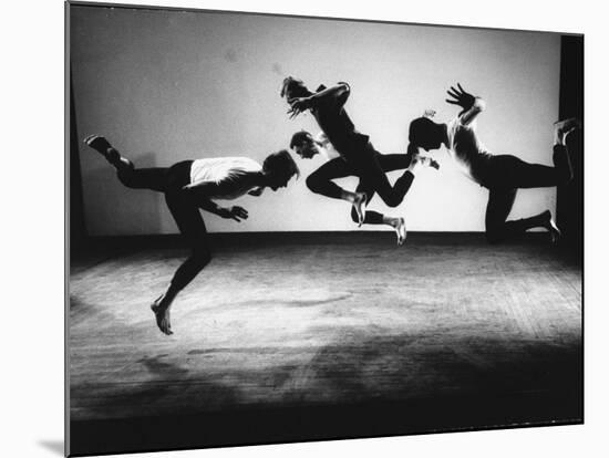 Four Male Members of the Limon Company Rehearsing-Gjon Mili-Mounted Photographic Print