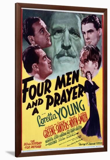 Four Men and a Prayer - Movie Poster Reproduction-null-Framed Photo