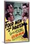 Four Men and a Prayer - Movie Poster Reproduction-null-Mounted Photo